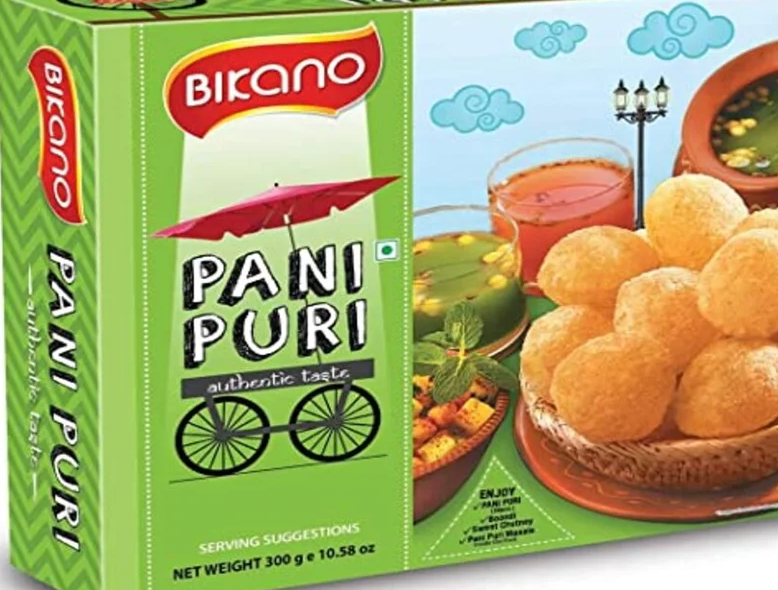 Bikano Pani Puri (Fried Gol Gappa) ready to eat